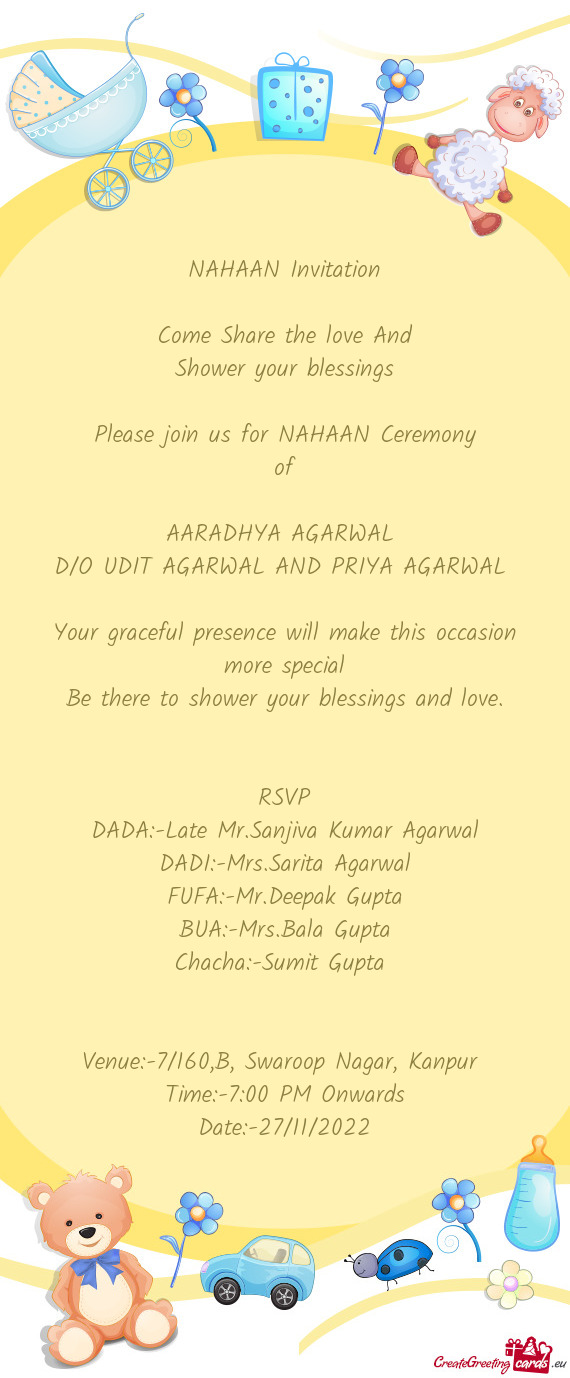 NAHAAN Invitation