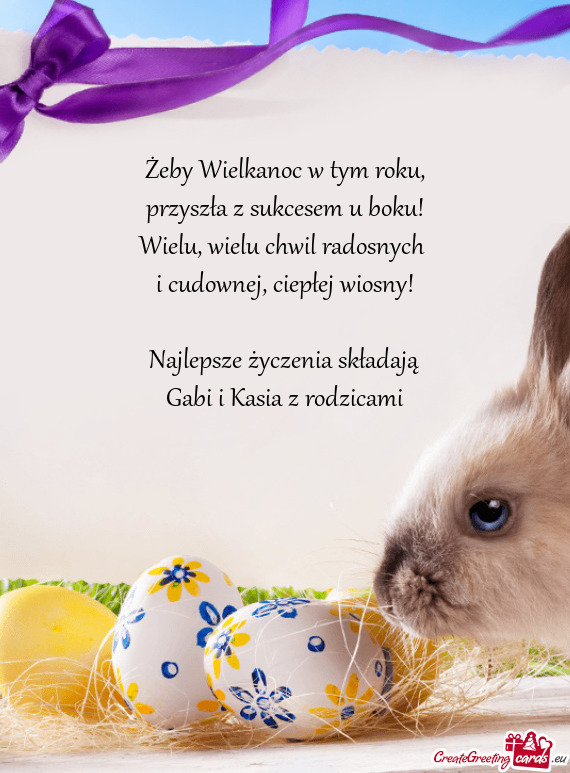 Najlepsze życzenia składają