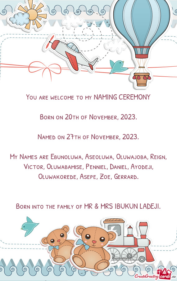 Named on 27th of November, 2023