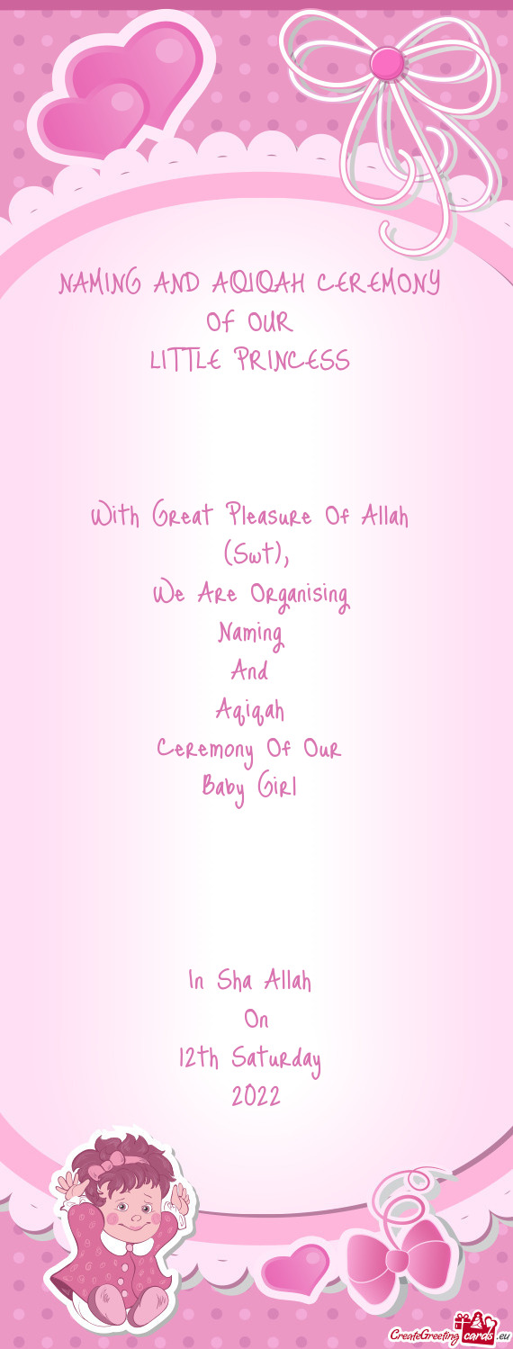 NAMING AND AQIQAH CEREMONY