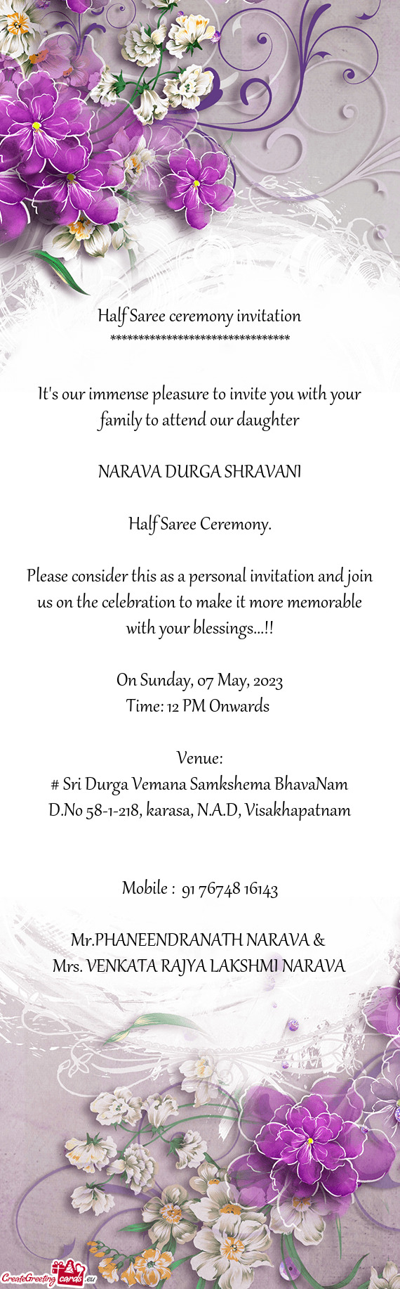 NARAVA DURGA SHRAVANI