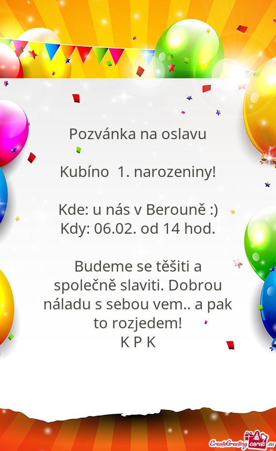 Narozeniny!
 
 Kde