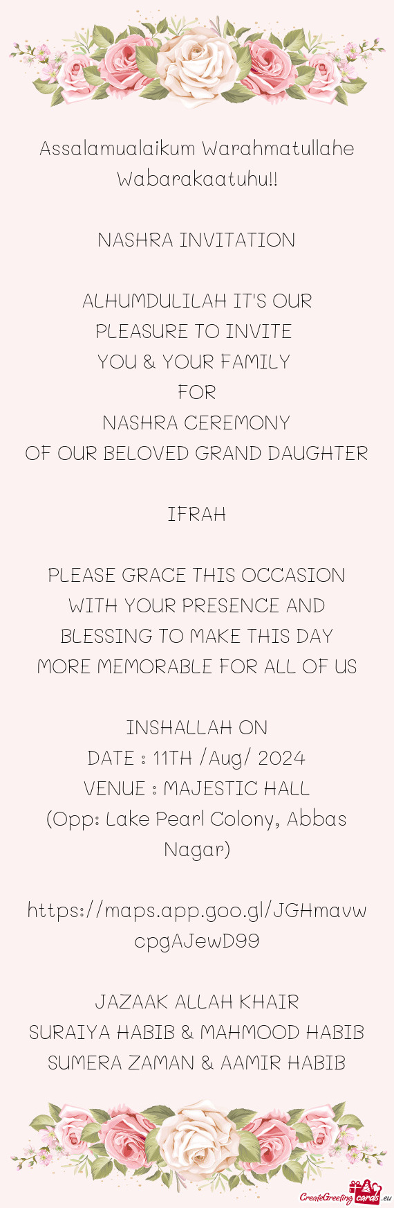 NASHRA CEREMONY