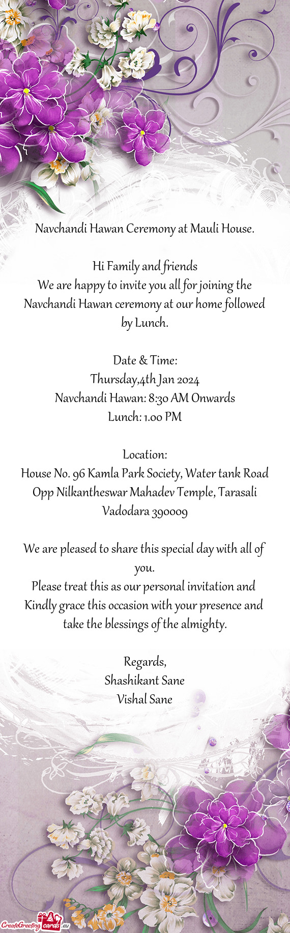 Navchandi Hawan Ceremony at Mauli House