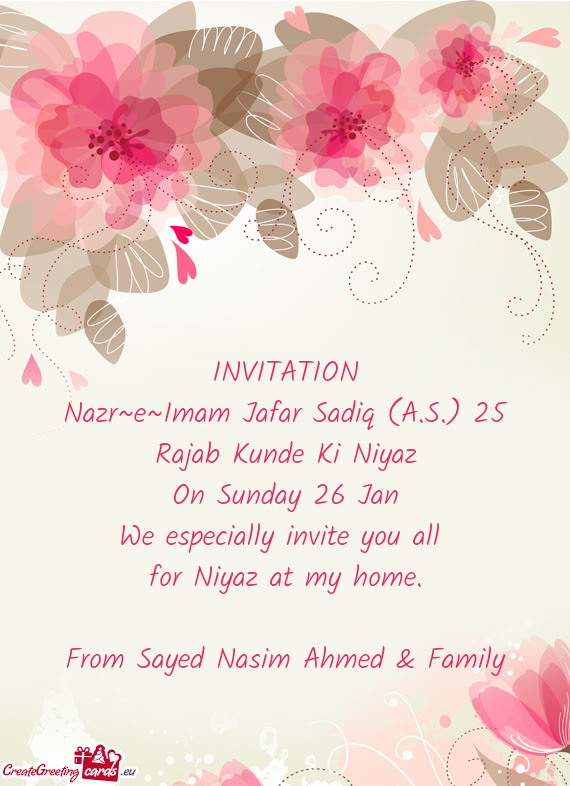 Nazr~e~Imam Jafar Sadiq (A.S.) 25 Rajab Kunde Ki Niyaz