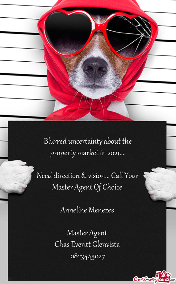 Need direction & vision... Call Your Master Agent Of Choice