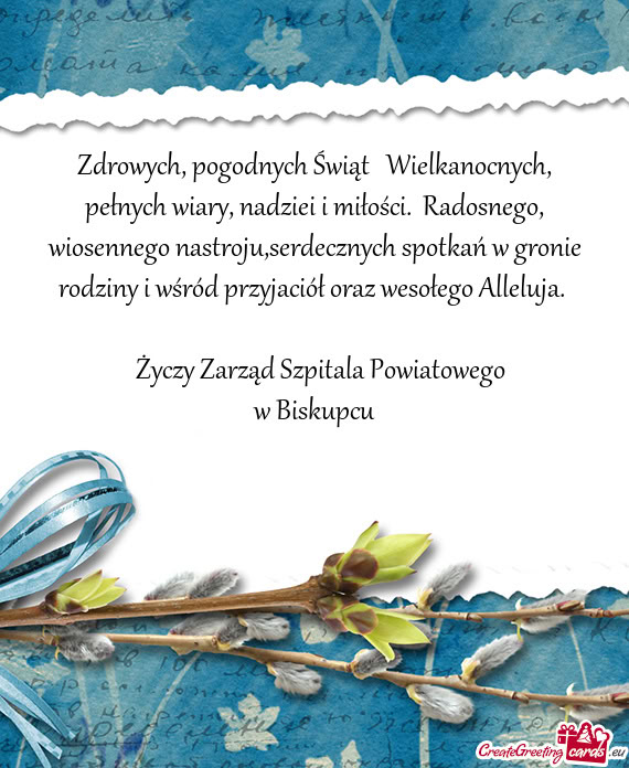 Nego nastroju,serdecznych spotkań w gronie rodziny i wśród przyjaciół oraz wesołego Alleluja