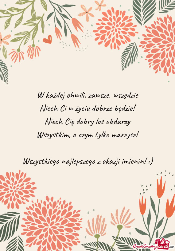 Niech Ci w życiu dobrze będzie