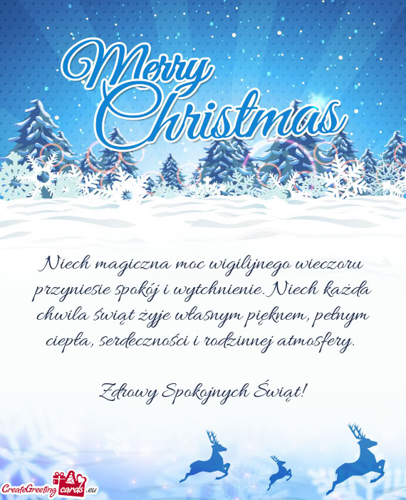 Niech każda chwila świąt żyje własnym pięknem