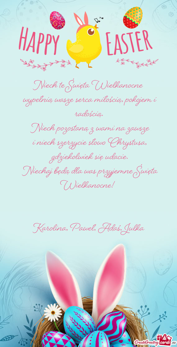 Niech pozostaną z wami na zawsze