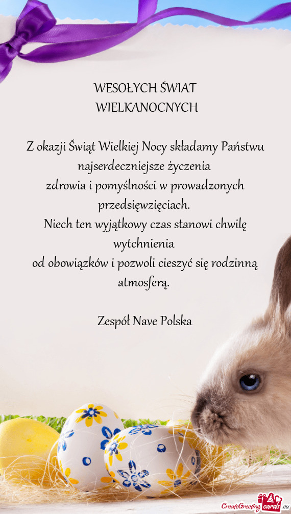 Niech ten wyjątkowy czas stanowi chwilę wytchnienia