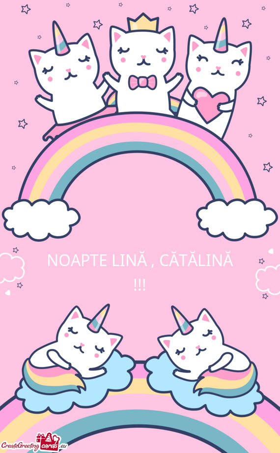 NOAPTE LINĂ , CĂTĂLINĂ !!!