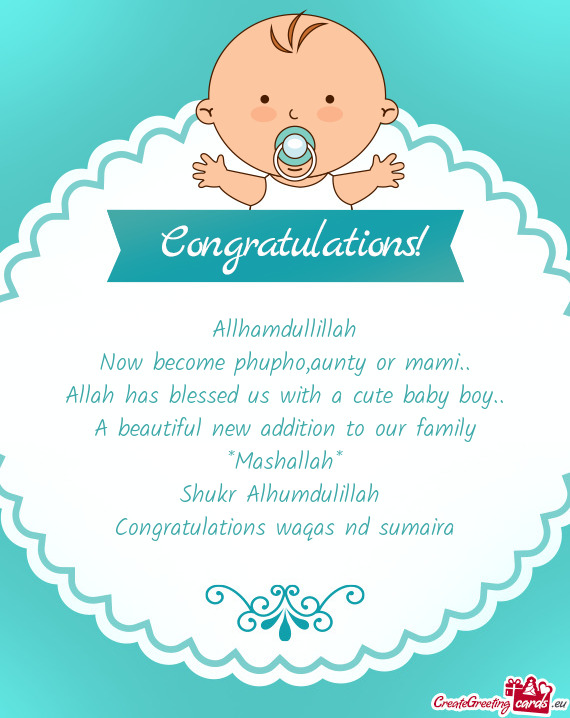 Now become phupho,aunty or mami