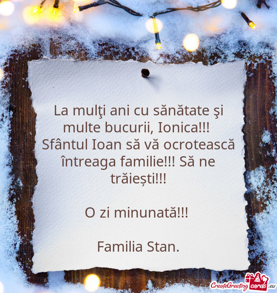 O zi minunată