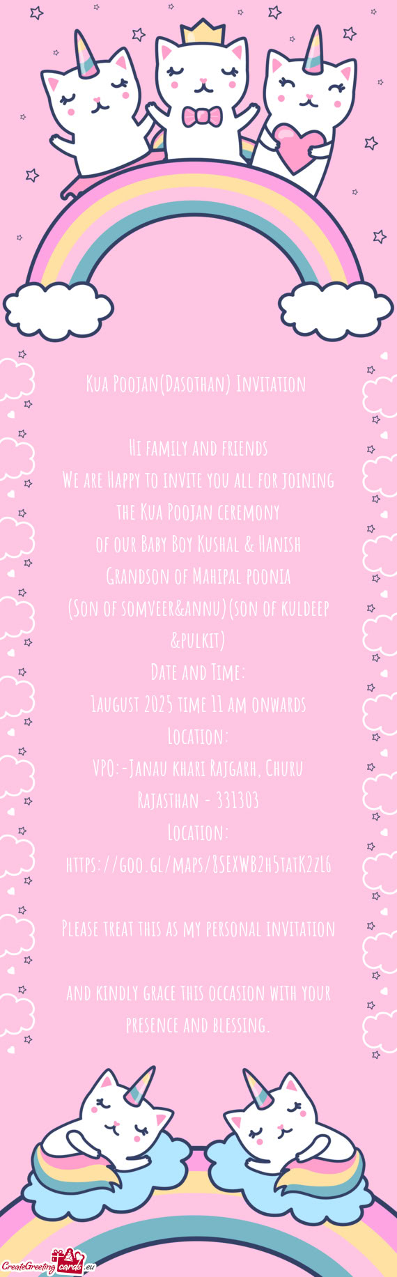 Of our Baby Boy Kushal & Hanish