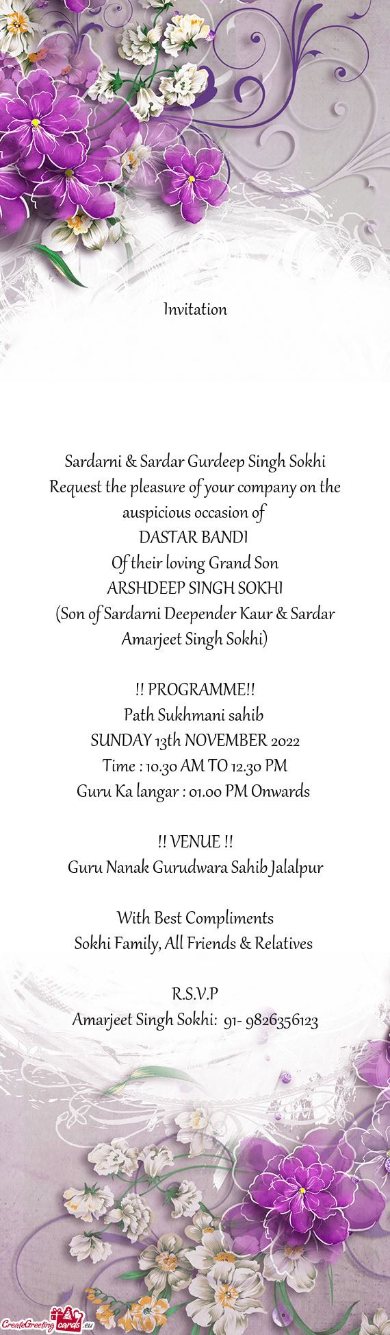 Of their loving Grand Son