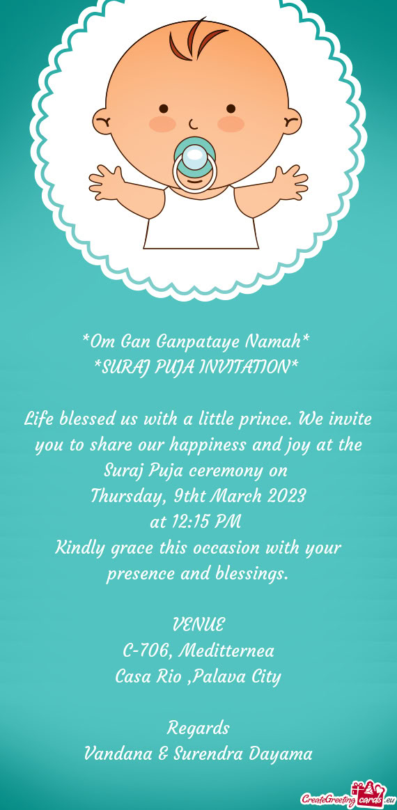 Om Gan Ganpataye Namah