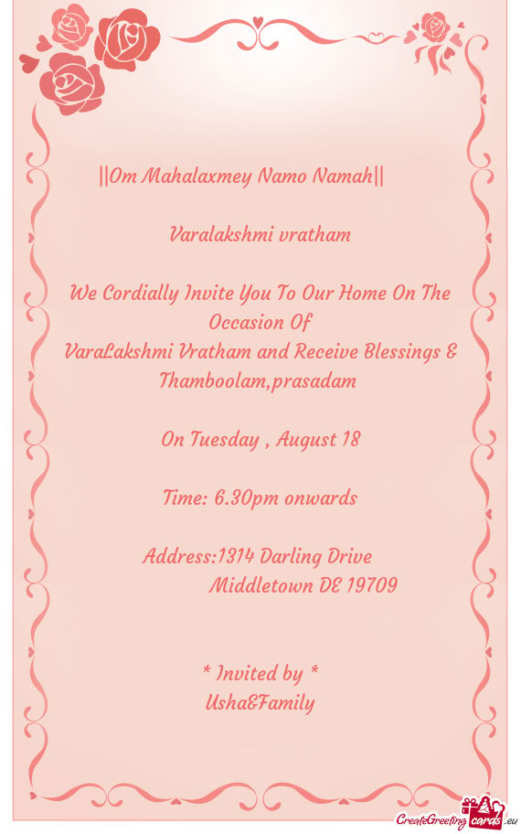 ||Om Mahalaxmey Namo Namah||