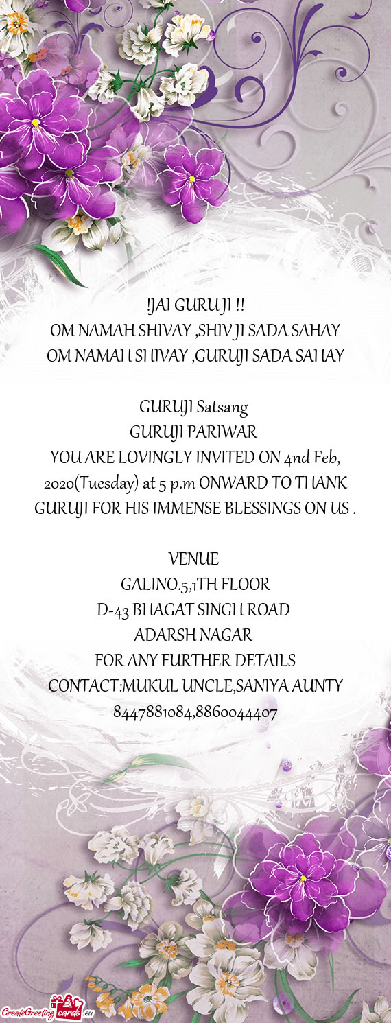 OM NAMAH SHIVAY ,GURUJI SADA SAHAY