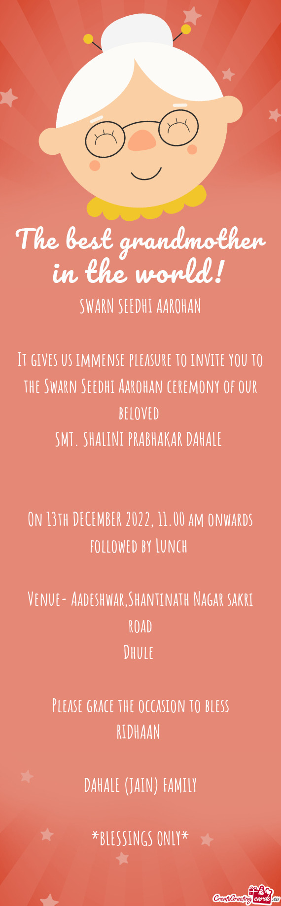 On 13th DECEMBER 2022, 11.00 am onwards