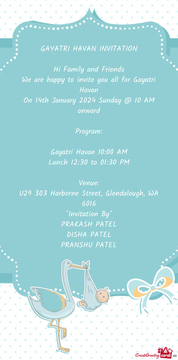 On 14th January 2024 Sunday @ 10 AM onward