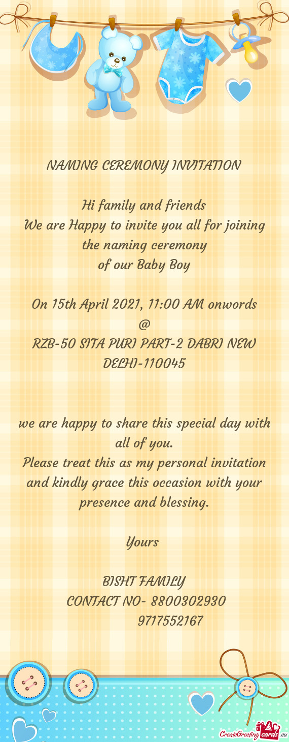 On 15th April 2021, 11:00 AM onwords