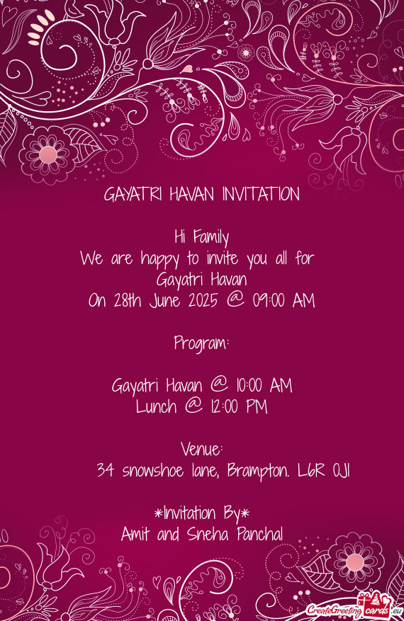 On 28th June 2025 @ 09:00 AM