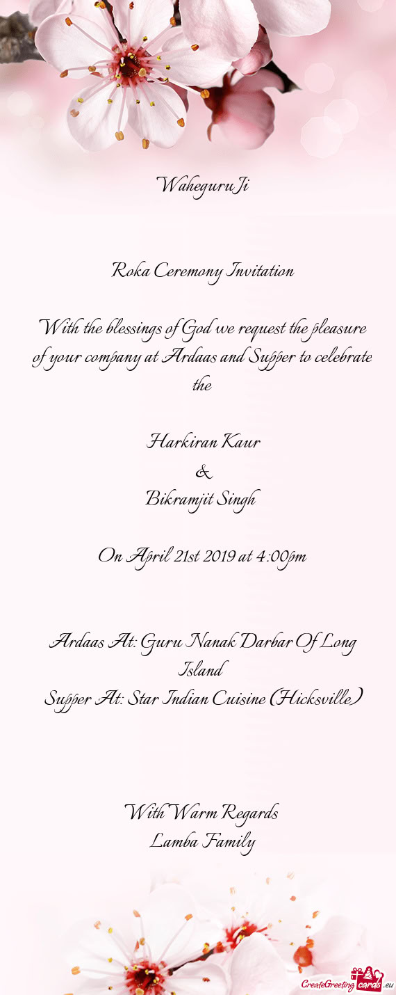 On April 21st 2019 at 4:00pm