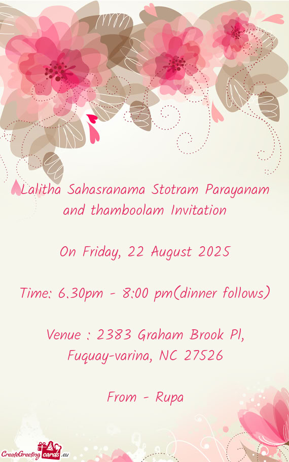 On Friday, 22 August 2025