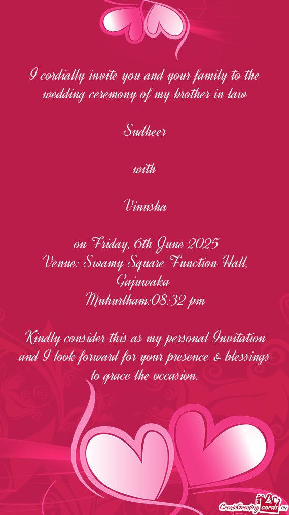 On Friday, 6th June 2025