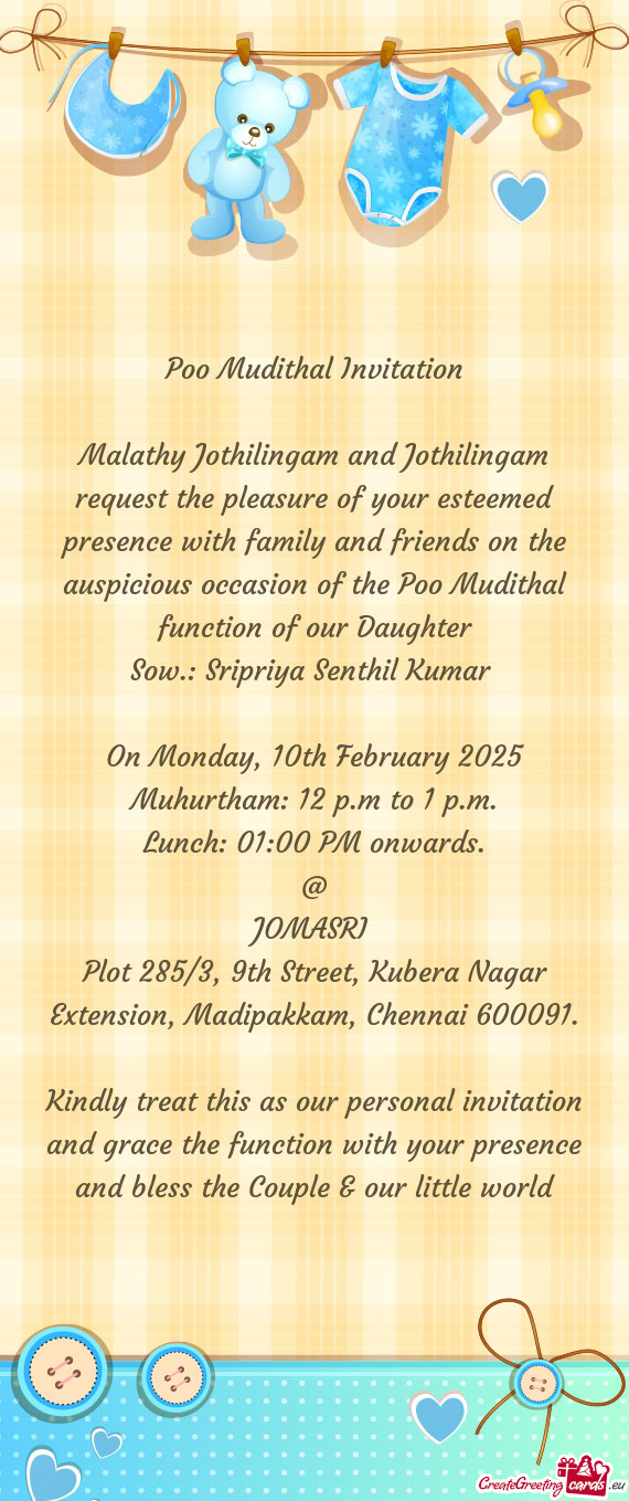 On Monday, 10th February 2025