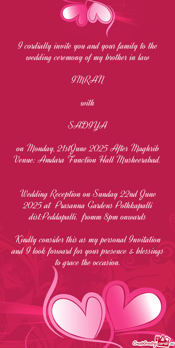 On Monday, 21stJune 2025 After Maghrib