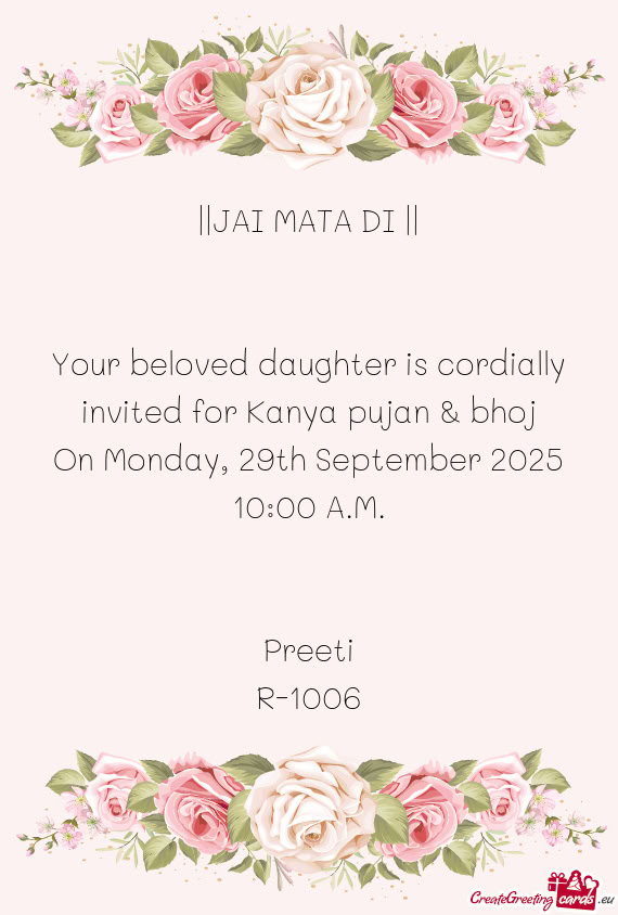 On Monday, 29th September 2025