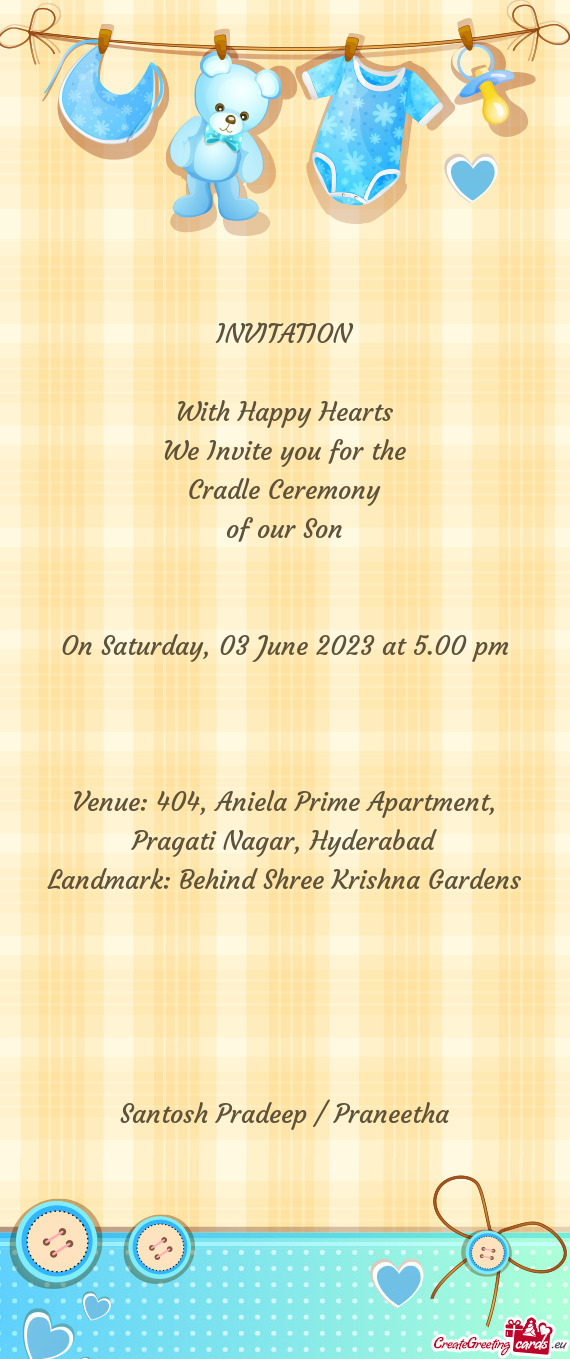 On Saturday, 03 June 2023 at 5.00 pm