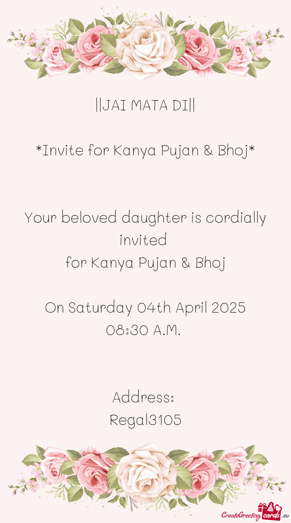 On Saturday 04th April 2025