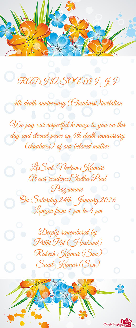 On Saturday,24th January,2026