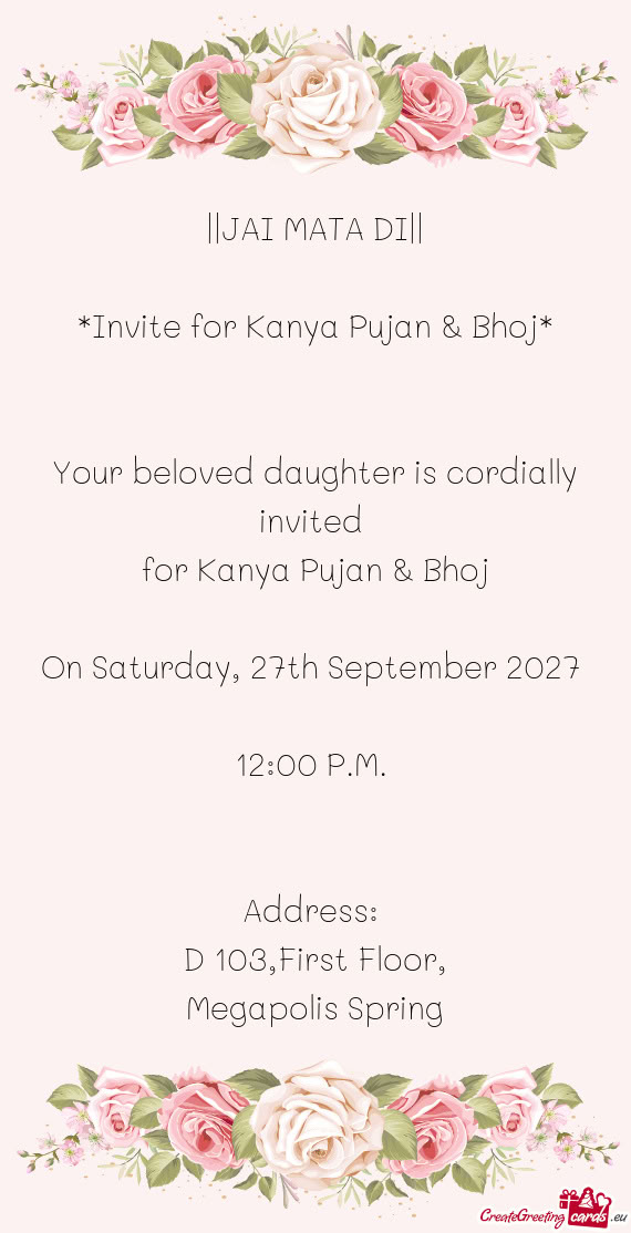 On Saturday, 27th September 2027