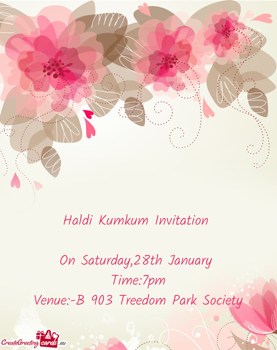 On Saturday,28th January