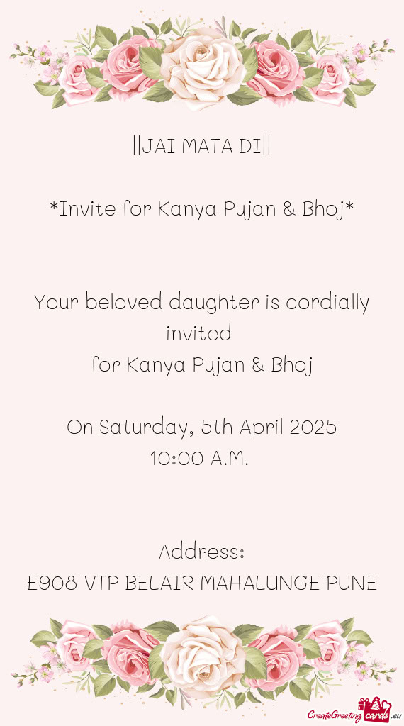 On Saturday, 5th April 2025