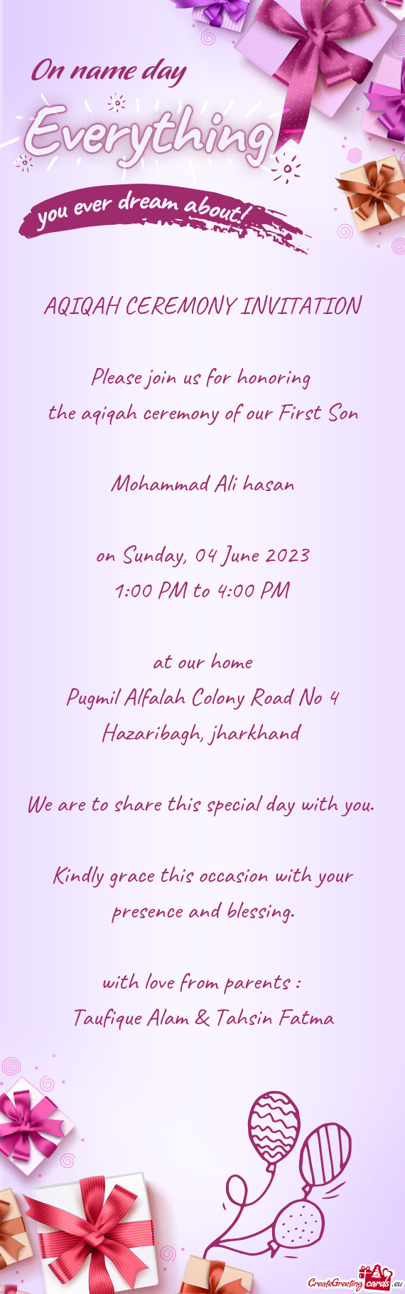 On Sunday, 04 June 2023