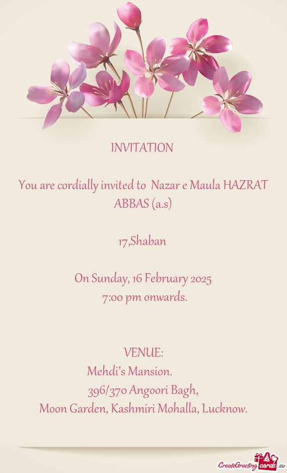 On Sunday, 16 February 2025