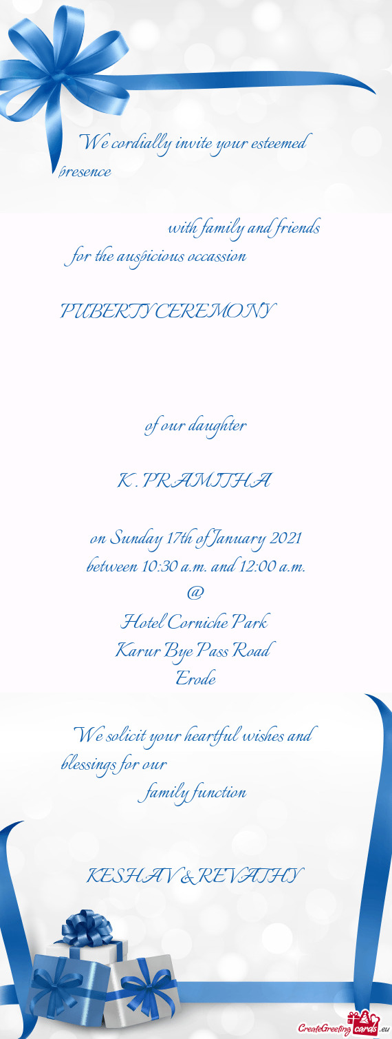 On Sunday 17th of January 2021