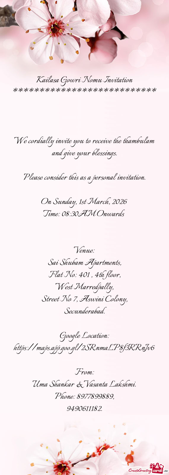 On Sunday, 1st March, 2026