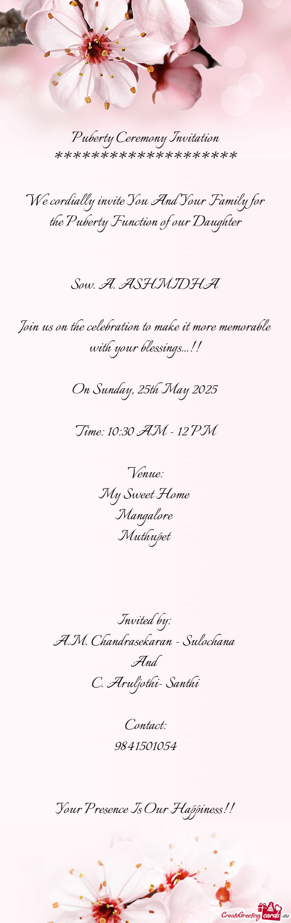 On Sunday, 25th May 2025