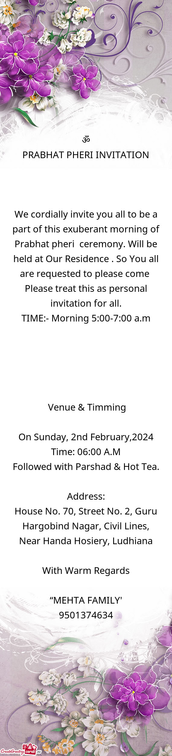 On Sunday, 2nd February,2024