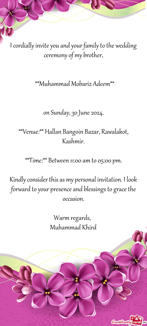 On Sunday, 30 June 2024