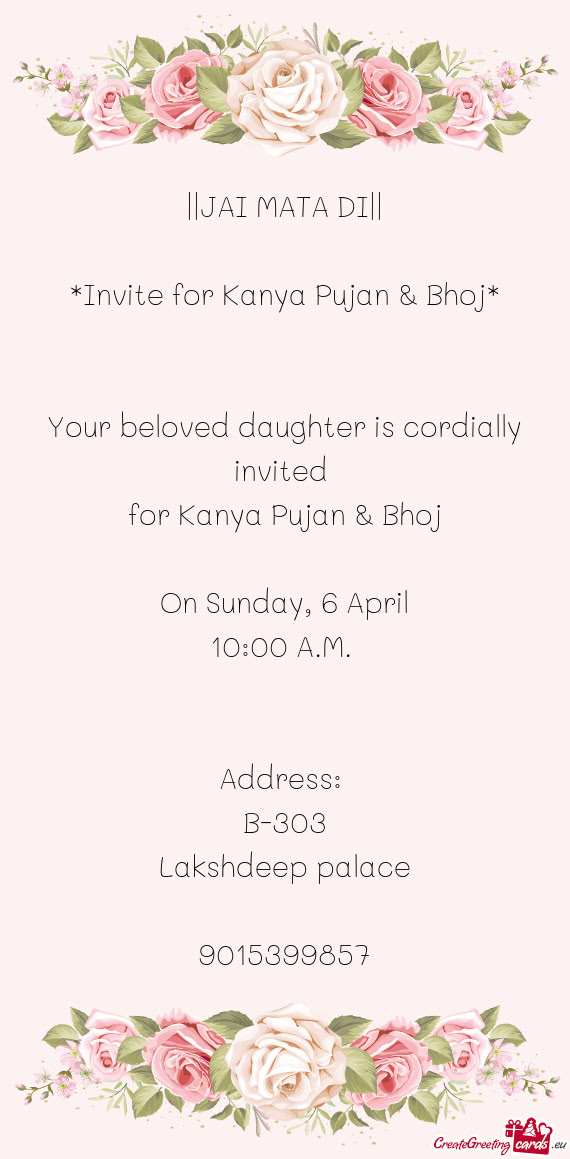 On Sunday, 6 April