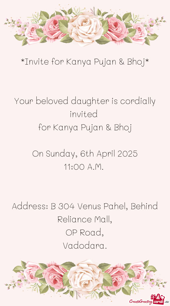 On Sunday, 6th April 2025