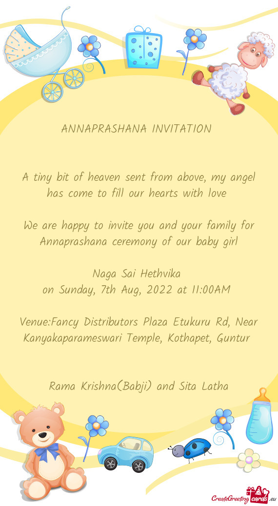 On Sunday, 7th Aug, 2022 at 11:00AM