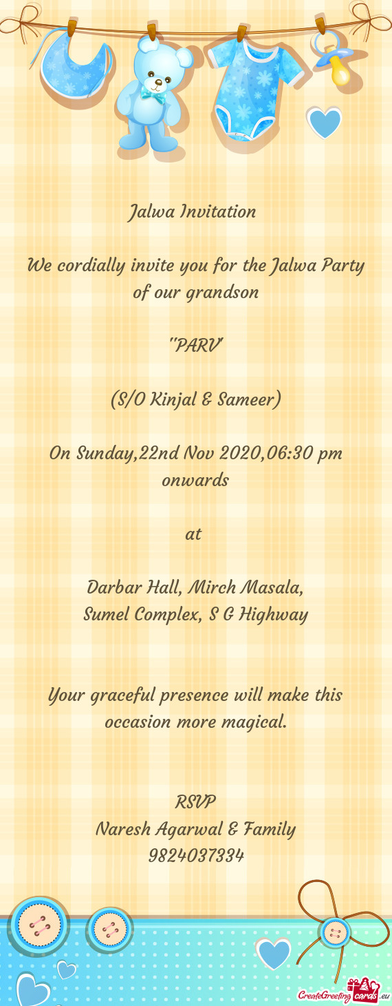 On Sunday,22nd Nov 2020,06:30 pm onwards